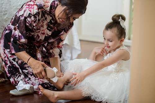 Bride Getting Ready