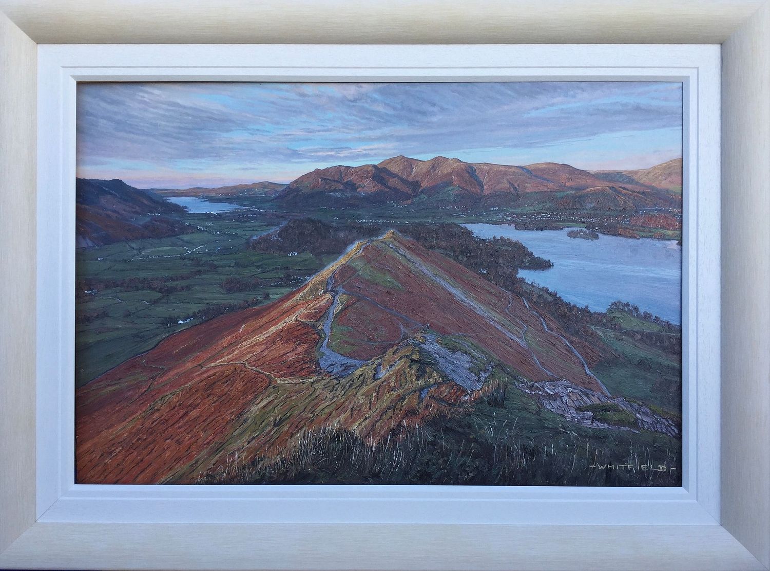 Catbells and the Vale of Keswick 90 x 60 cm. At Cookhouse Gallery Ambleside £4500