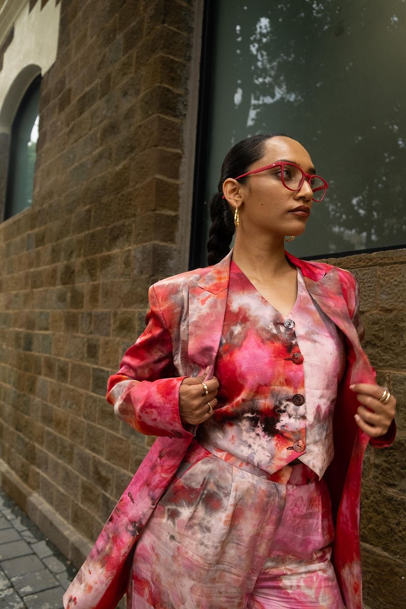 Waist Coat - Scarlet Sky