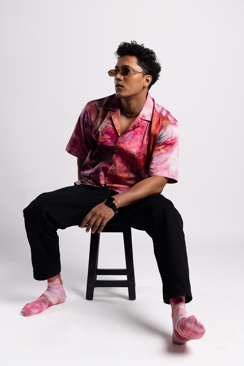 Cuban Collar Shirt - Rosé Hour