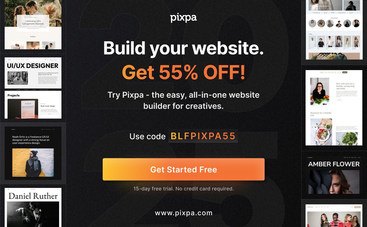 Pixpa Black Friday Deal