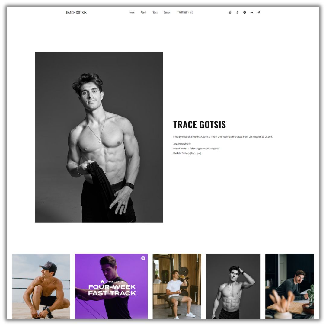 Trace Gotsis - Male model portfolio