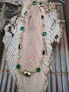 Strass charms kitten necklace