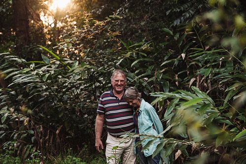 an and Chrissie McMaster share a laugh at their Mount Mellum Nature Refuge