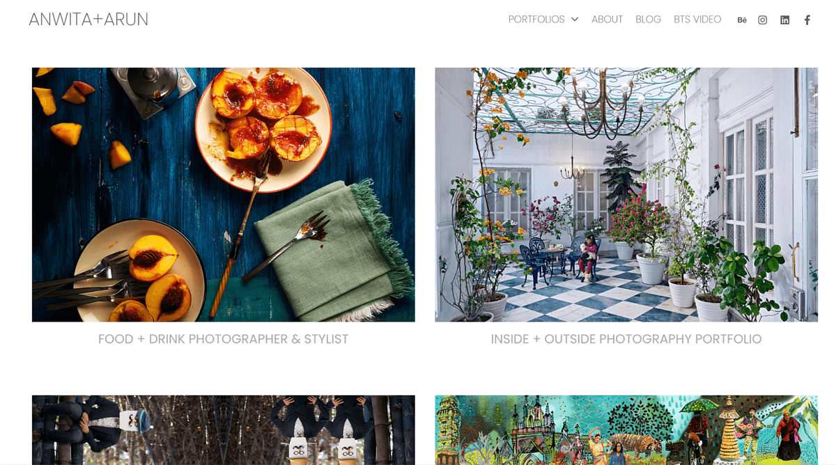Anwita + Arun food photography portfolio