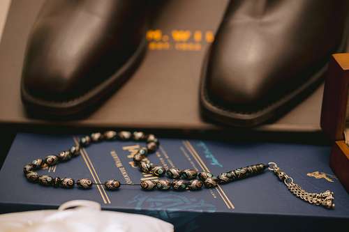 Groom Getting Ready