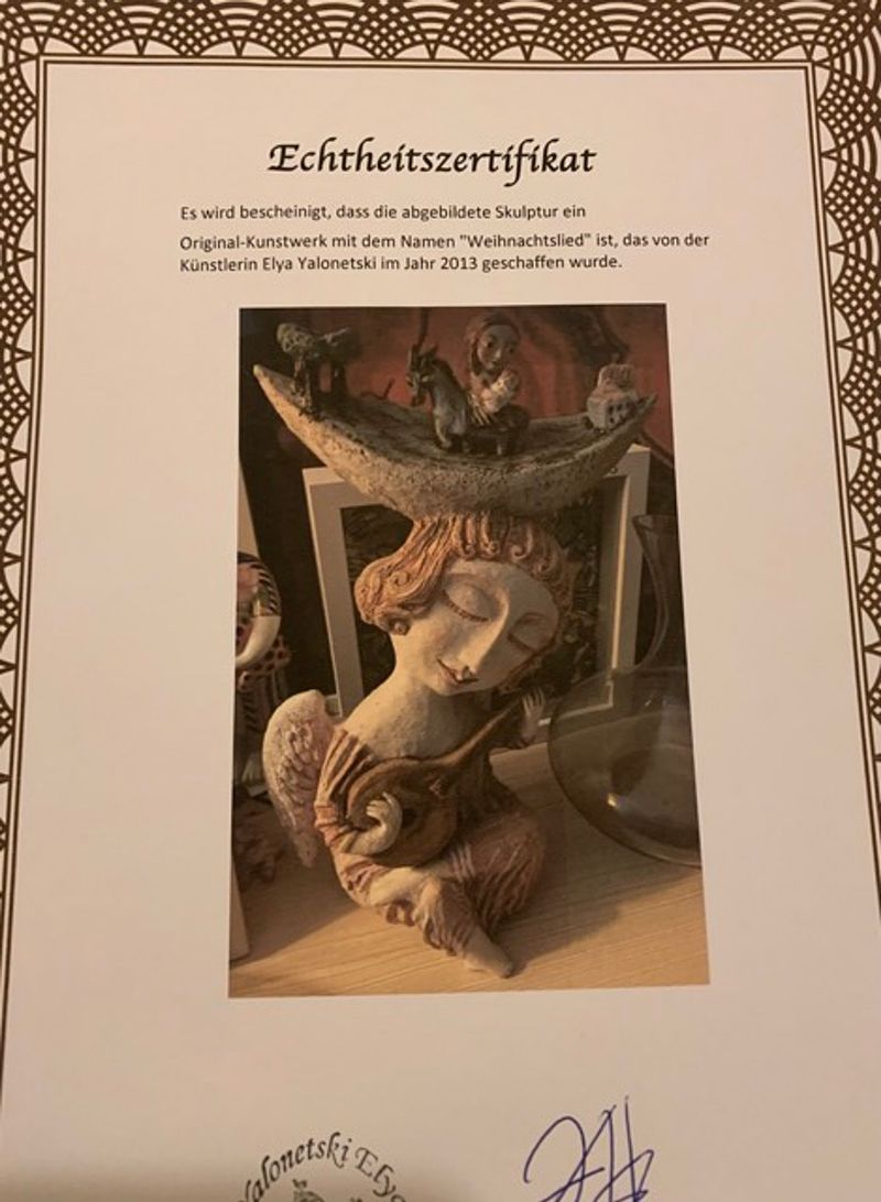 Certificates of Authenticity for the Works of Elya Yalonetski