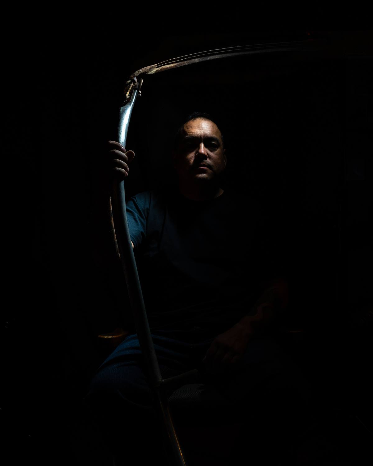 A moody portrait of the Reaper.
