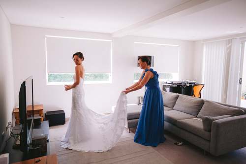 Bride Getting Ready