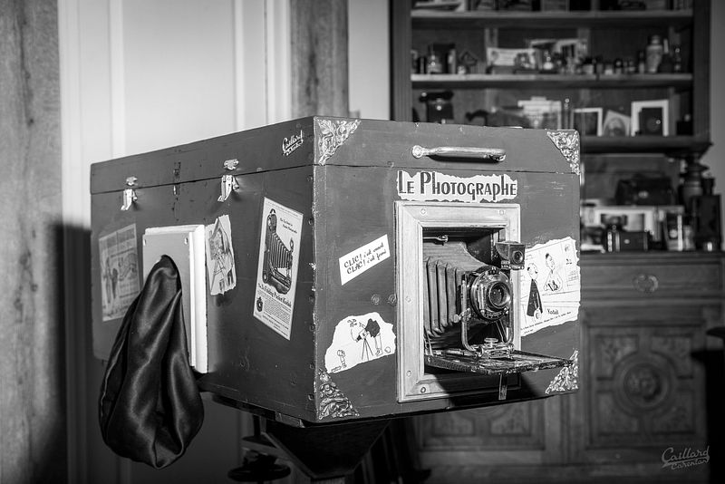 Mon laboratoire mobil, style Street box artisanale : redonner vie au portrait argentique 9x12