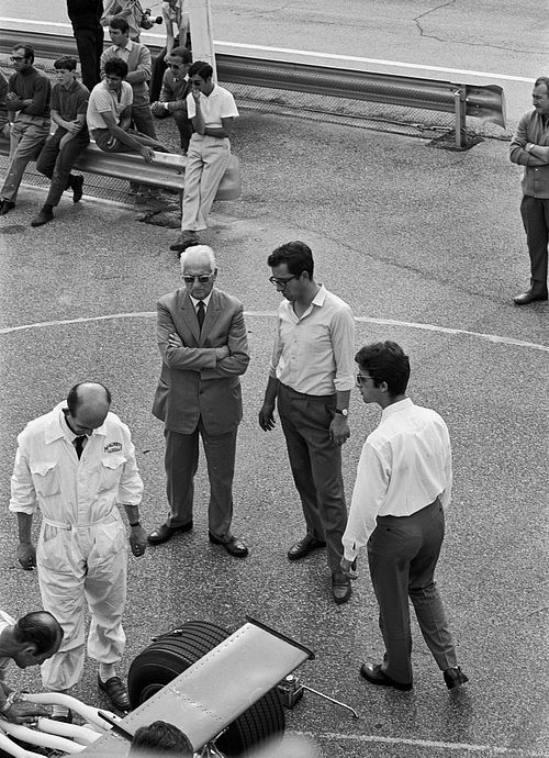 Monza | 1968 | Enzo Ferrari con Mauro Forghieri