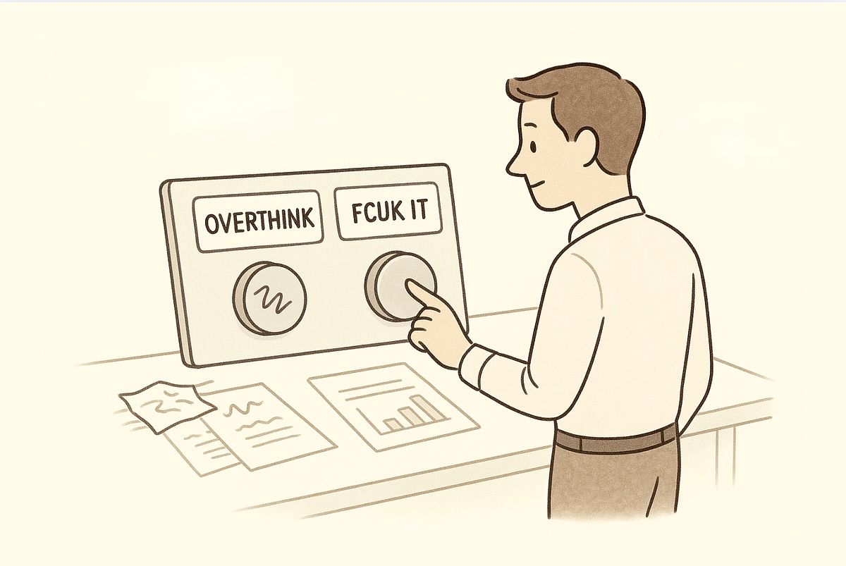 An illustration of a creative director at a simplification GenAI machine | Martin Potter | alotte