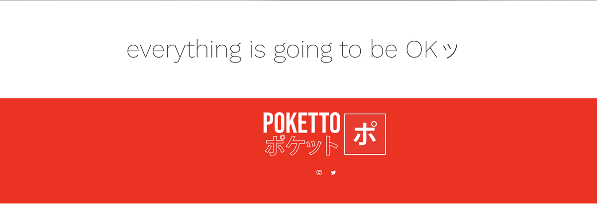 Poketto logo inclusion in their website footer