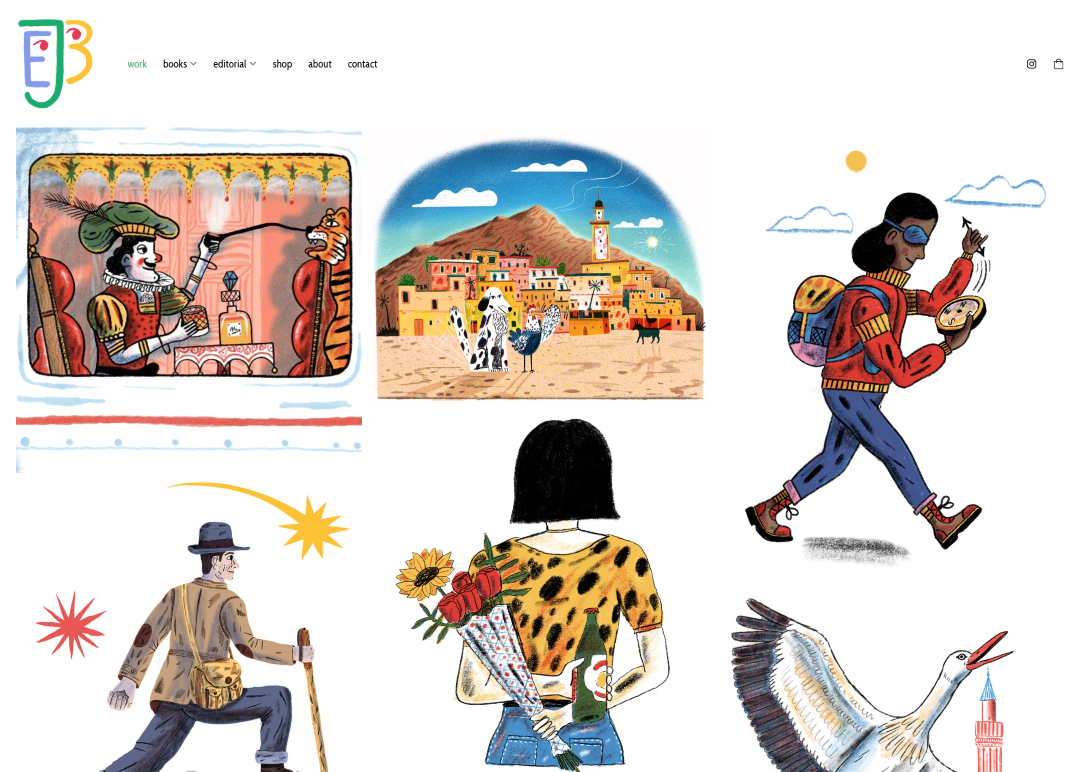 Portfolio di illustrazioni dell'artista Edjbrown