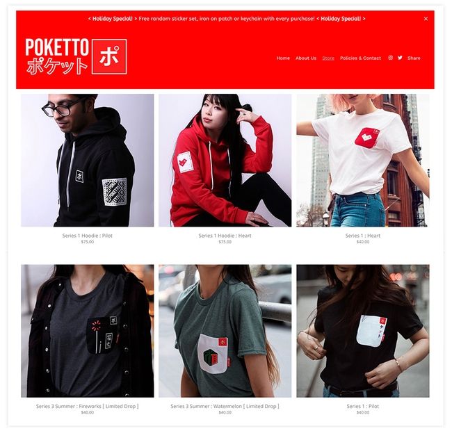 Clothing Store on Pixpa