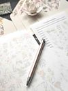 Luxury Vintage Floral Scented Letter Writing Stationery Gift Set with Accessories