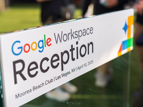 Event photo of attendees at the Google Workspaces & Imagine AI Live Conference after party at Mandalay Bay — captured by David Andrade, Las Vegas