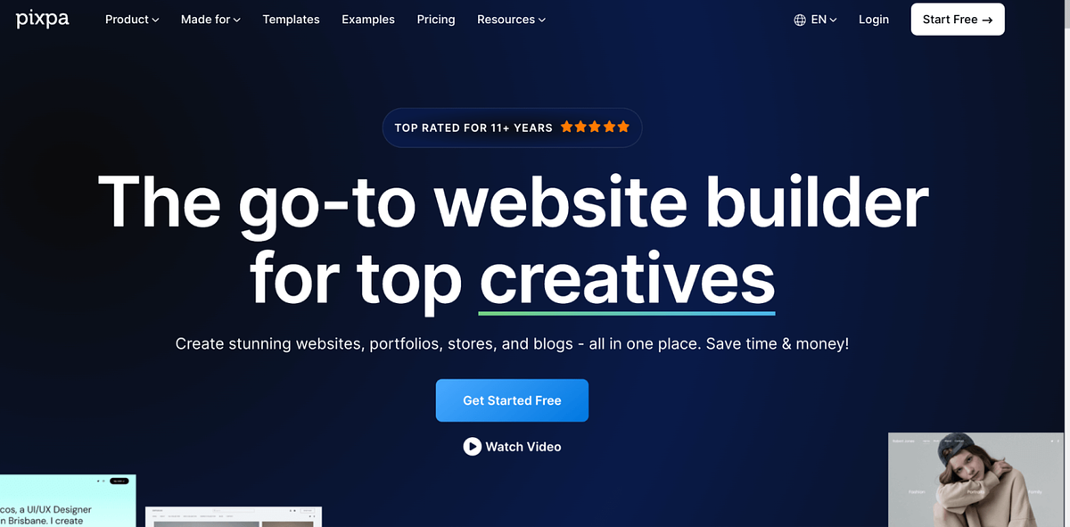 Captura de tela de Pixpahomepage de