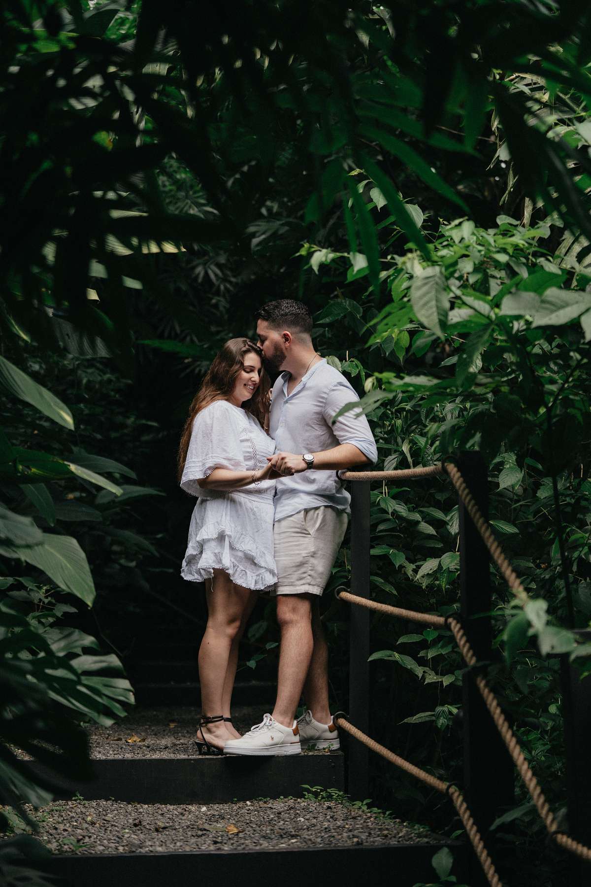 Photographer capturing engagement at Nayara Springs Costa Rica