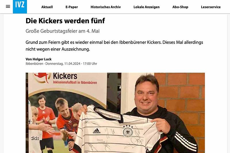 Die Ibbenbürener Kickers werden fünf