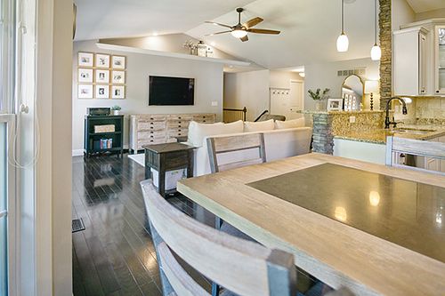 High-contrast residential interior photography with a professional aesthetic