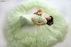 DP020 - Ruffled Tea Green Maternity Shoot Gown
