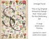 Luxury Vintage Floral Scented Letter Writing Stationery Gift Set with Accessories