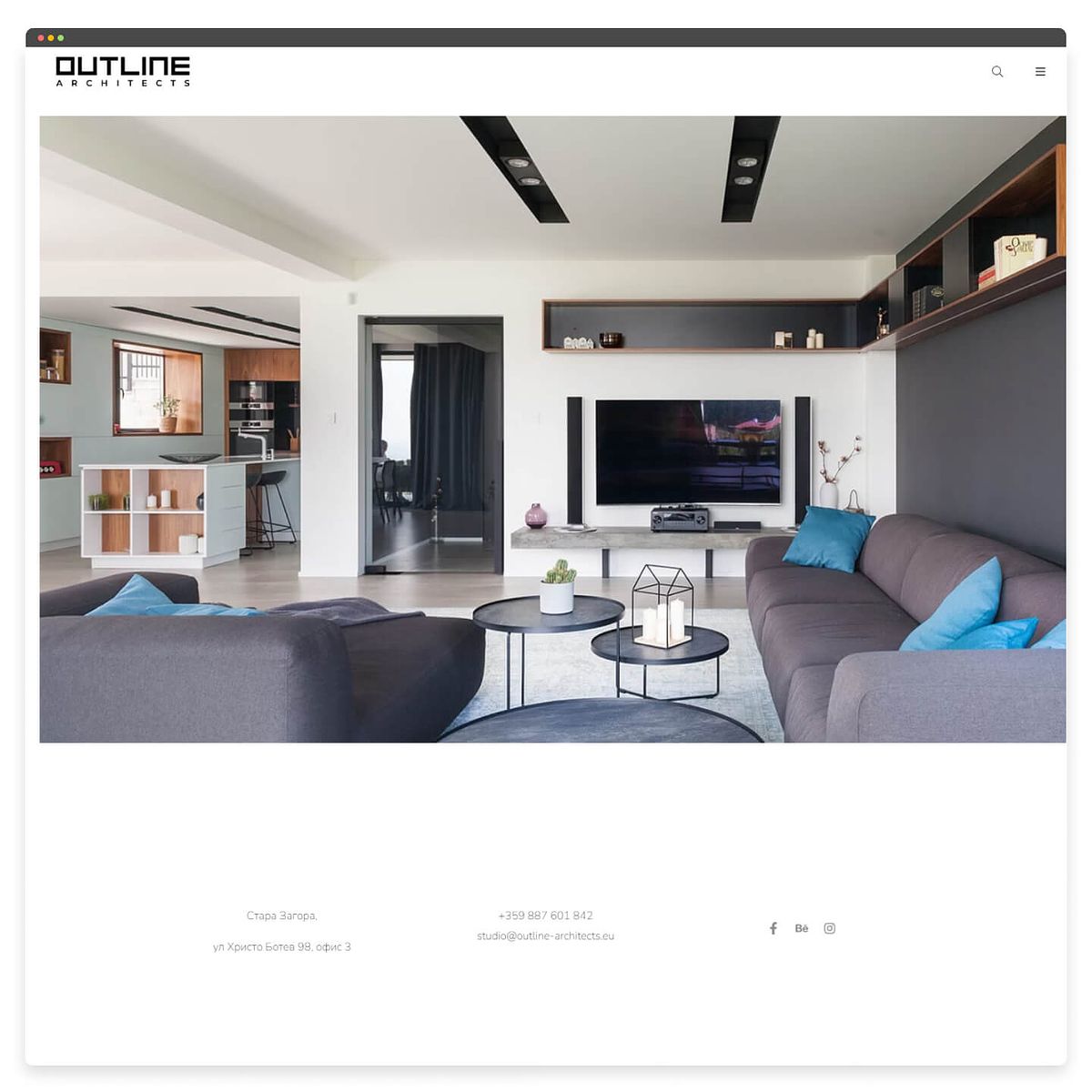 website of Outline Architects