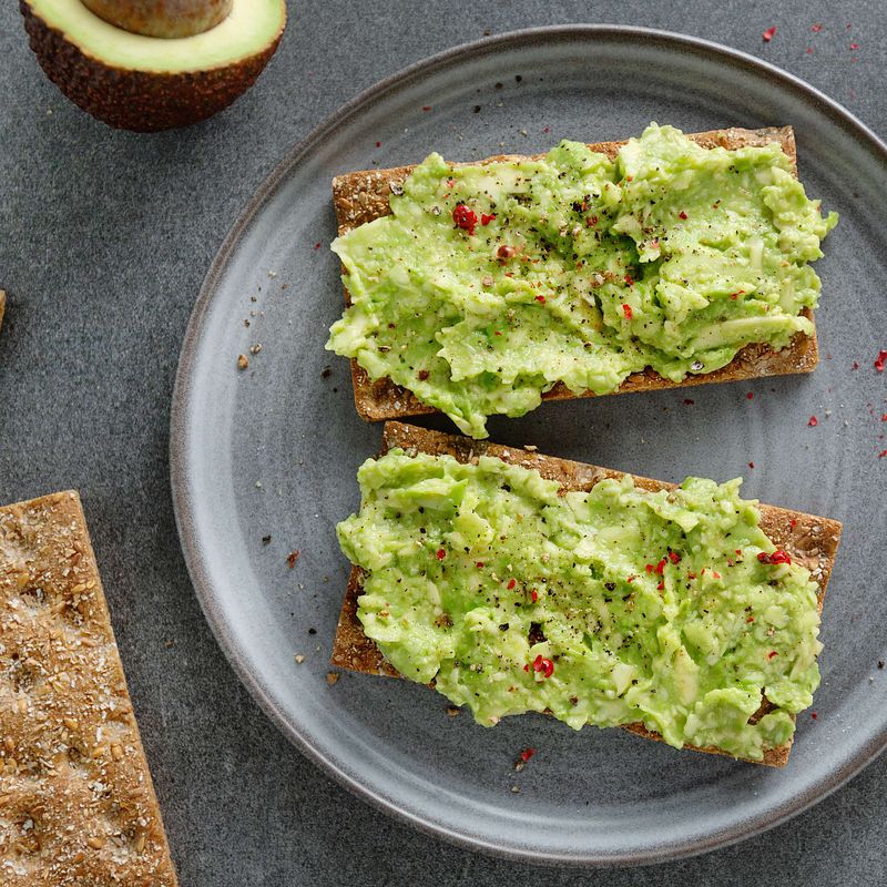Avocado on Whole Grain Crackers