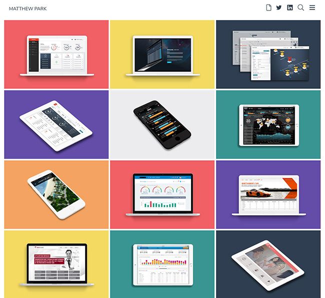 Portafolio de diseño UX de Matthew Park