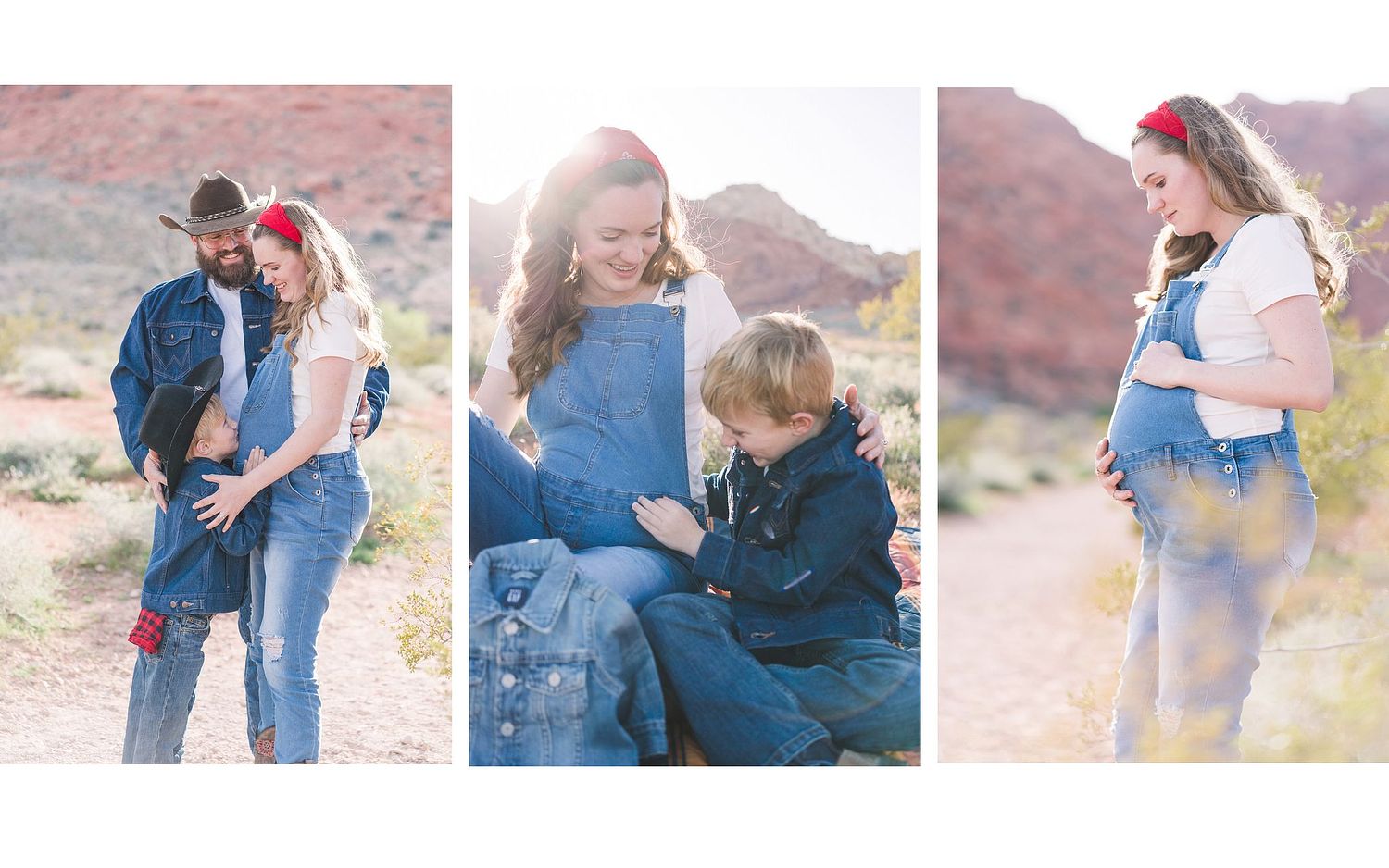 Maternity Photoshoot at Red Rock Canyon, Las Vegas Nevada