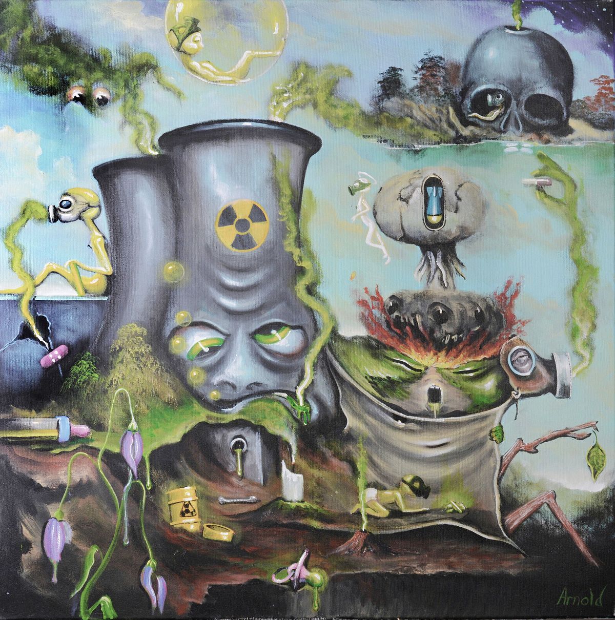 Nuclear disaster –by surreal artist Arnold Janssen