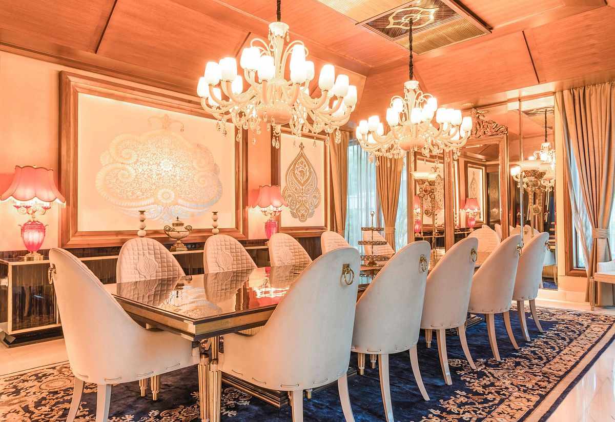 Interior view of the residential flat,