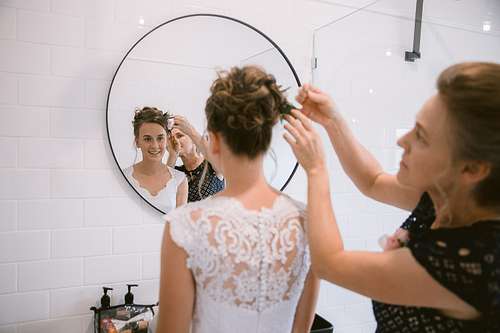 Bride Getting Ready