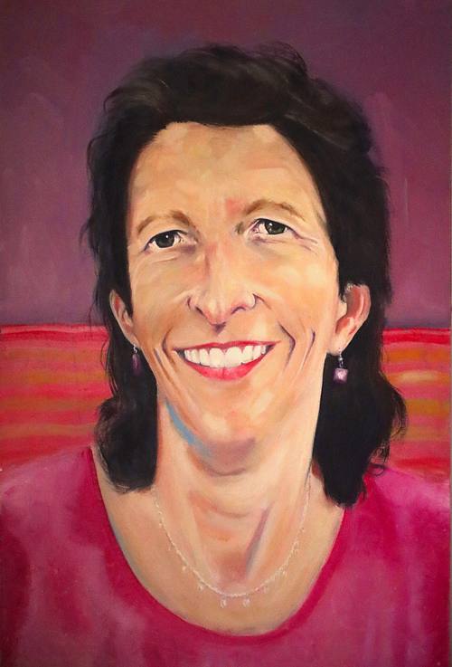 Andrea purple portrait