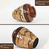Multi Art Wood Urn – Handcrafted, Natural