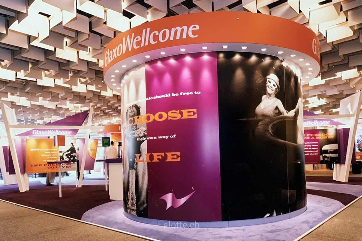 GSK Advair tradeshow booth at European Respiratory Society | Martin Potter Photosound