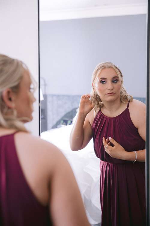 Bride Getting Ready