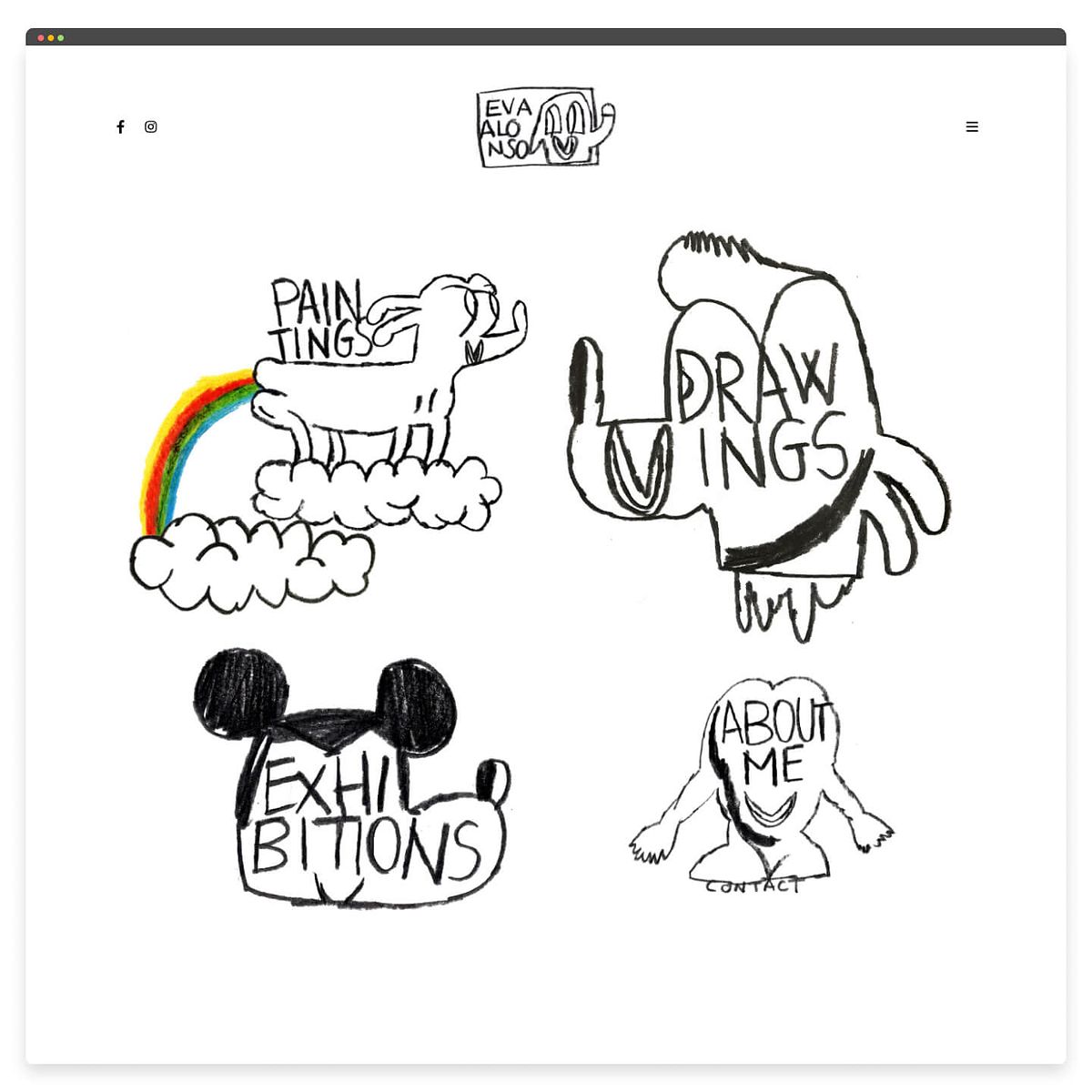 Diseño de sitios web de portafolios de Illustrator