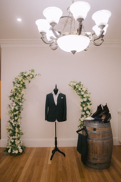 Groom Getting Ready