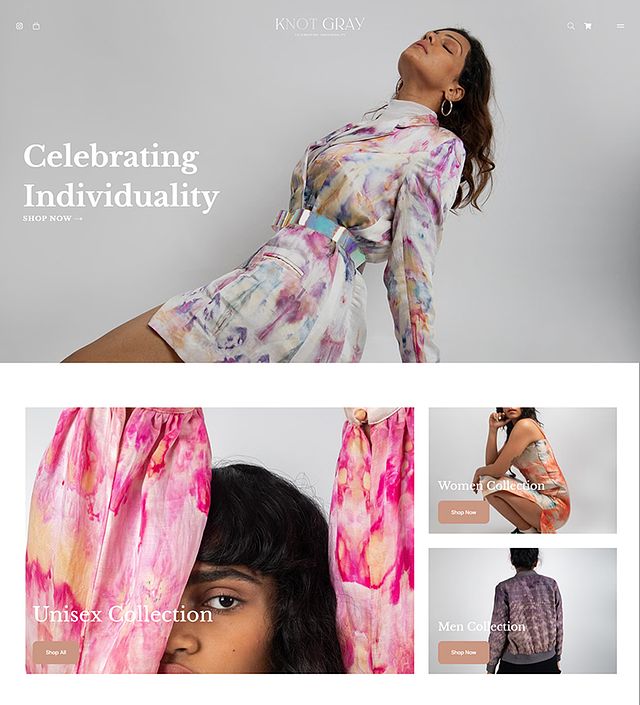 Knot Gray Portfolio Website Examples