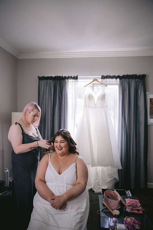 Bride Getting Ready
