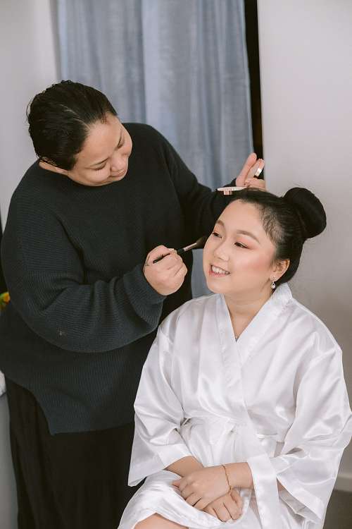 Bride Getting Ready