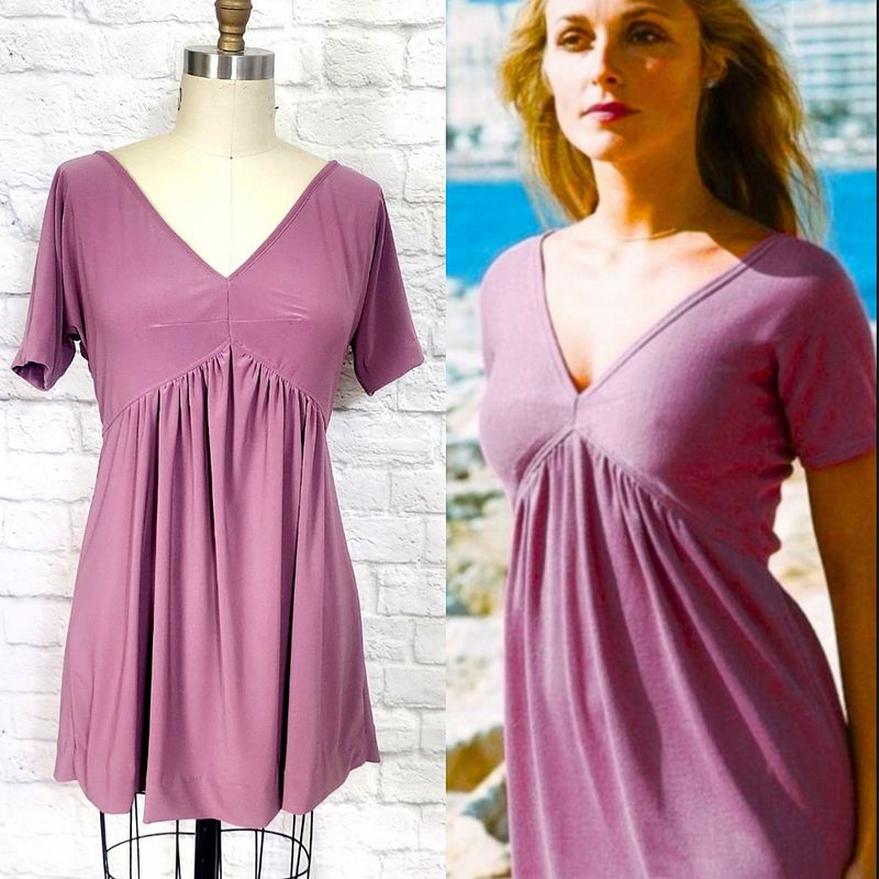 Sharons Knit babydoll Mini Dress