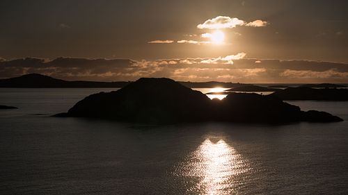Mitternachtssonne auf Senja