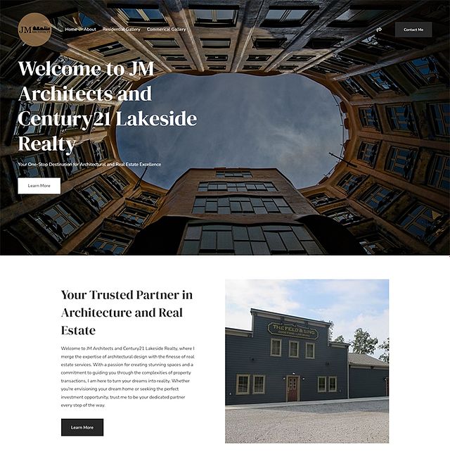 JM Architects Portfolio Website Examples