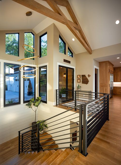 Angled view showing the covered entry from the Great Room