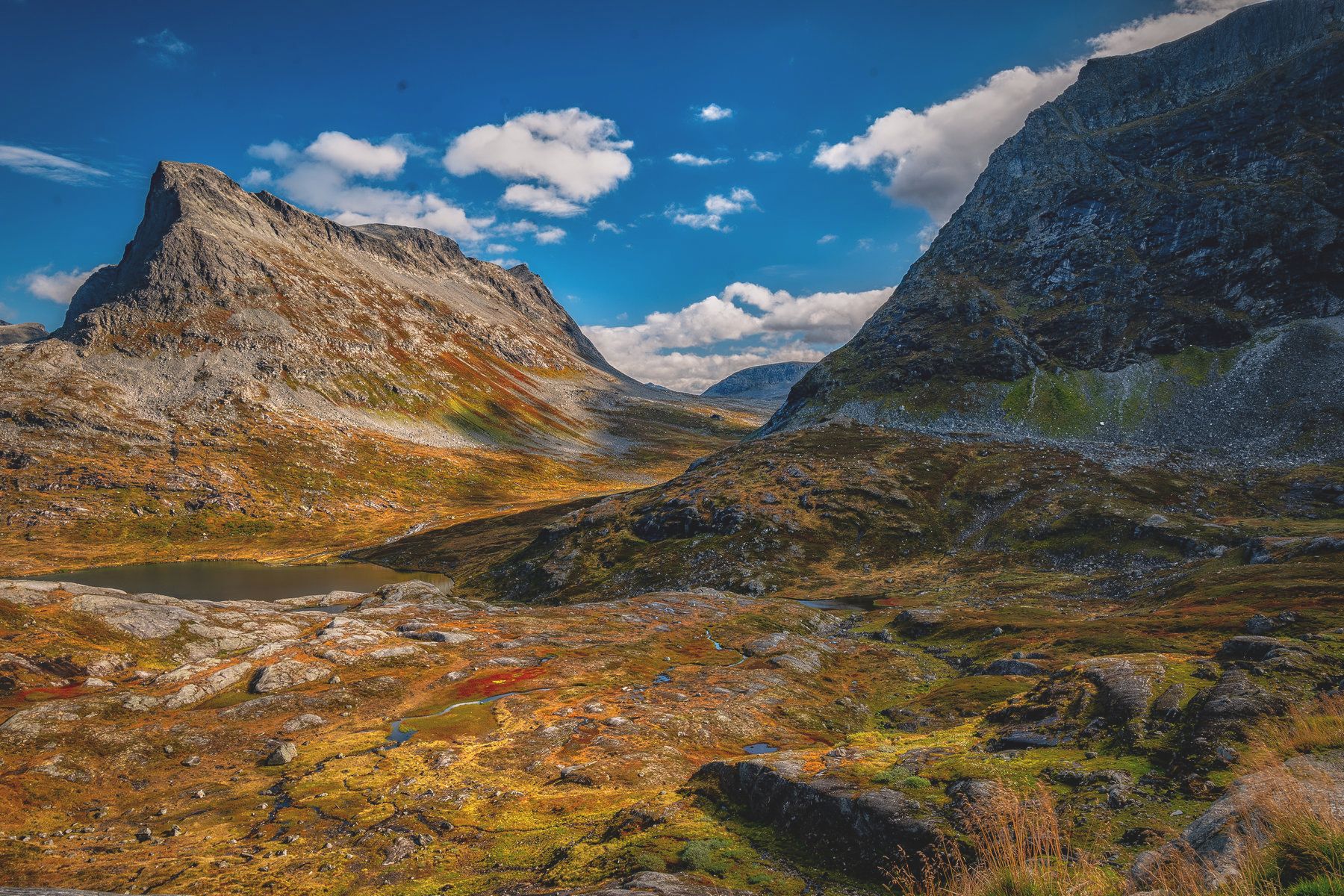 Glacier Carved Peaks - Norway