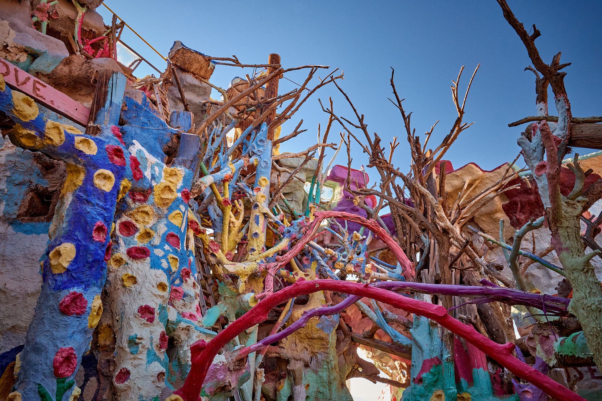 Salvation Mountain in the Palm Desert - California