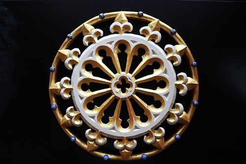 The new halo with gold and blue paint